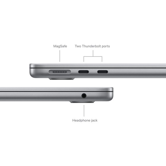15-inch MacBook Air: Apple M3 chip with 8-core CPU and 10-core GPU, 8GB, 512GB SSD - Silver(MRYQ3B/A) - Image 7