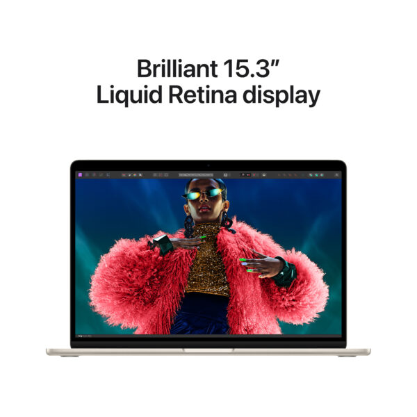 15-inch MacBook Air: Apple M3 chip with 8-core CPU and 10-core GPU, 8GB, 512GB SSD - Starlight(MRYT3B/A) - Image 5