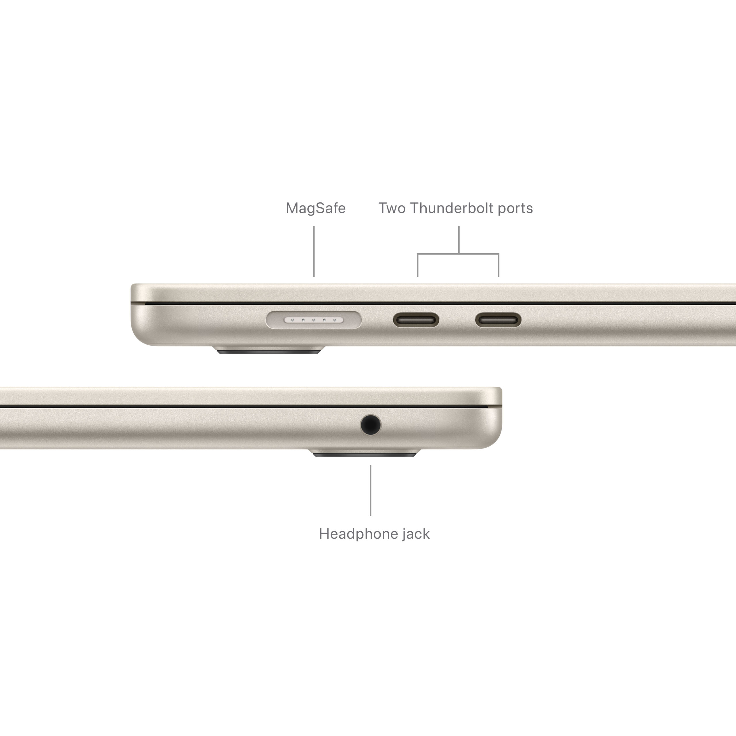 15-inch MacBook Air: Apple M3 chip with 8-core CPU and 10-core GPU, 8GB, 512GB SSD - Starlight(MRYT3B/A) - Image 7