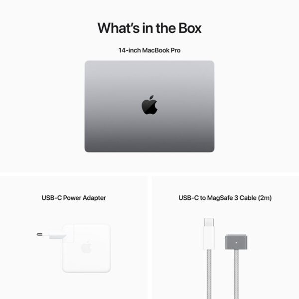 14-inch MacBook Pro: Apple M3 Pro chip with 11-core CPU and 14-core GPU, 18GB, 512GB SSD - Silver (MRX63B/A) - Image 4