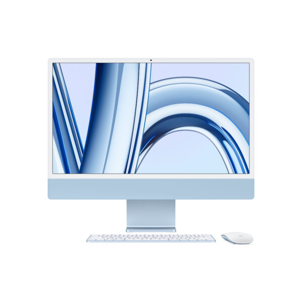 24-inch iMac with Retina 4.5K display: Apple M3 chip with 8-core CPU and 10-core GPU, 256GB SSD - Blue (MQRQ3B/A)