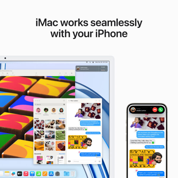 24-inch iMac with Retina 4.5K display: Apple M3 chip with 8-core CPU and 10-core GPU, 256GB SSD - Green (MQRN3B/A) - Image 7