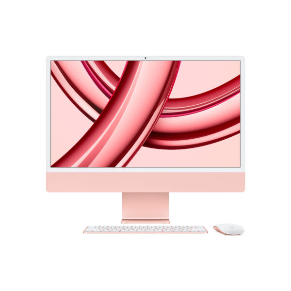 24-inch iMac with Retina 4.5K display: Apple M3 chip with 8-core CPU and 10-core GPU, 256GB SSD - Pink (MQRT3B/A)