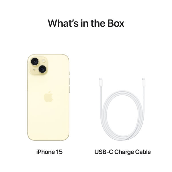 iPhone 15 Yellow 256GB (MTP83AA/A) - Image 5