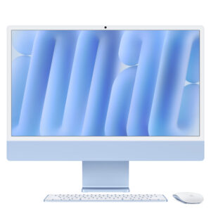 24-inch iMac with Retina 4.5K display – Apple M4 chip, 8-core CPU, 8-core GPU, 16GB RAM, 256GB SSD, Blue (MWUF3B/A)