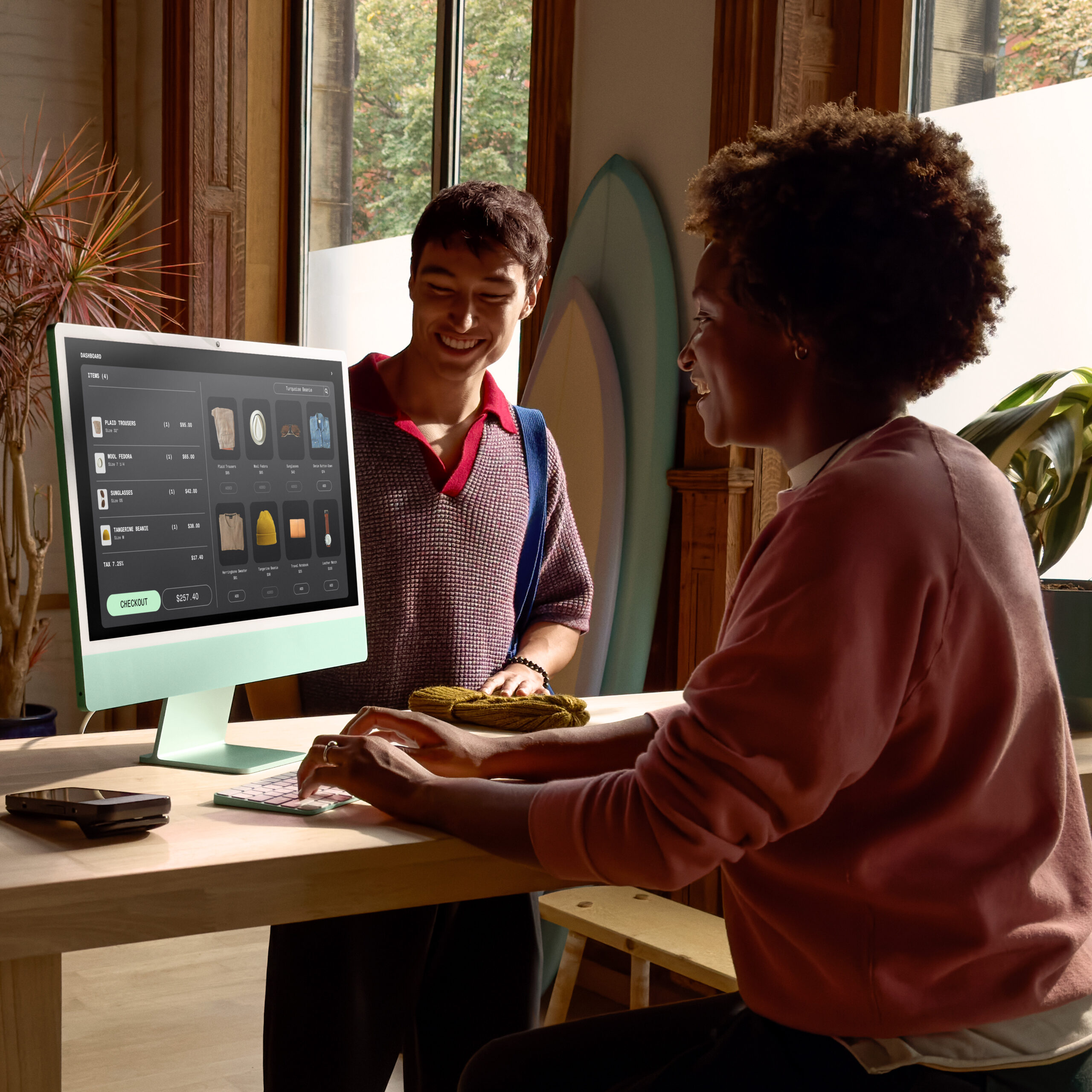 24-inch iMac with Retina 4.5K display: Apple M4 chip with 8‑core CPU and 8‑core GPU, 16GB, 256GB SSD - Pink (MWUG3B/A) - Image 9