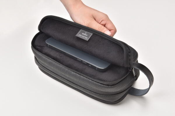 All in One Storage Bag for Power Adapter Charging cables Apple Pencil iPhone AirPods Apple Watch Anti-theft Organize Box Waterproof PU Leather Pouch Travel Bags - Image 9