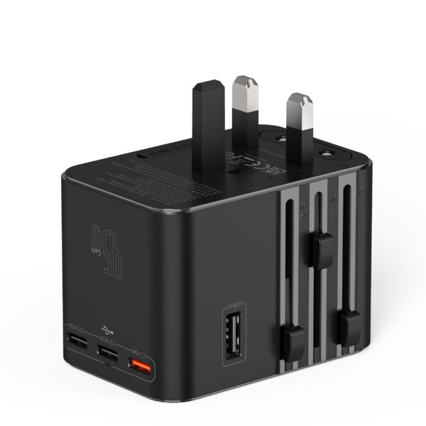 Universal 45W GaN USB-C Plug Adapter Black – Fast Charger for MacBook, iPad & iPhone - Image 13