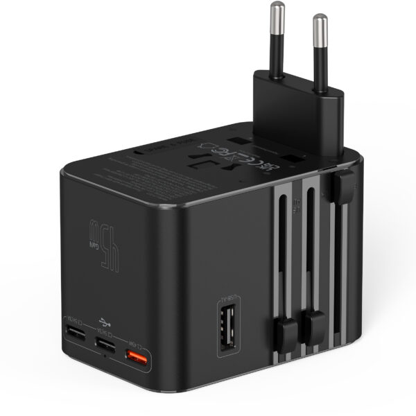 Universal 45W GaN USB-C Plug Adapter Black – Fast Charger for MacBook, iPad & iPhone - Image 14