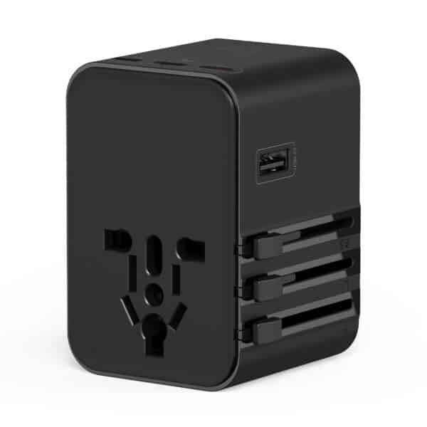 Universal 45W GaN USB-C Plug Adapter Black – Fast Charger for MacBook, iPad & iPhone - Image 3