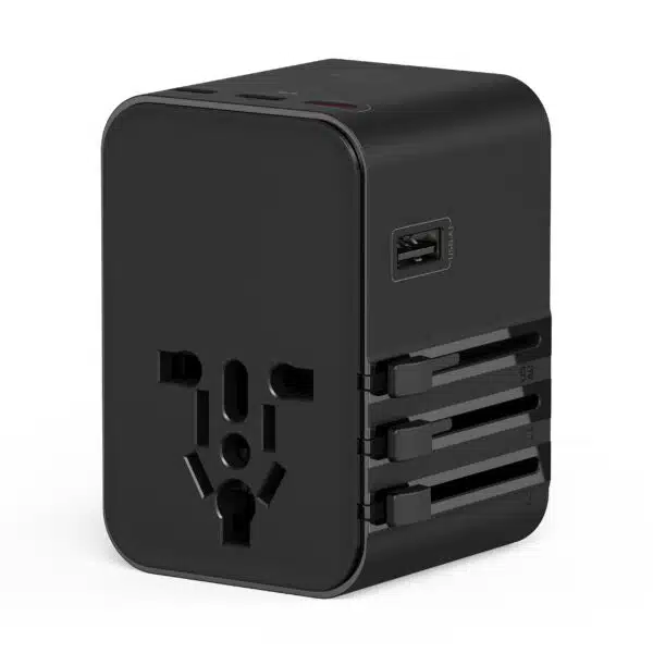 Universal 45W GaN USB-C Plug Adapter Black – Fast Charger for MacBook, iPad & iPhone - Image 3