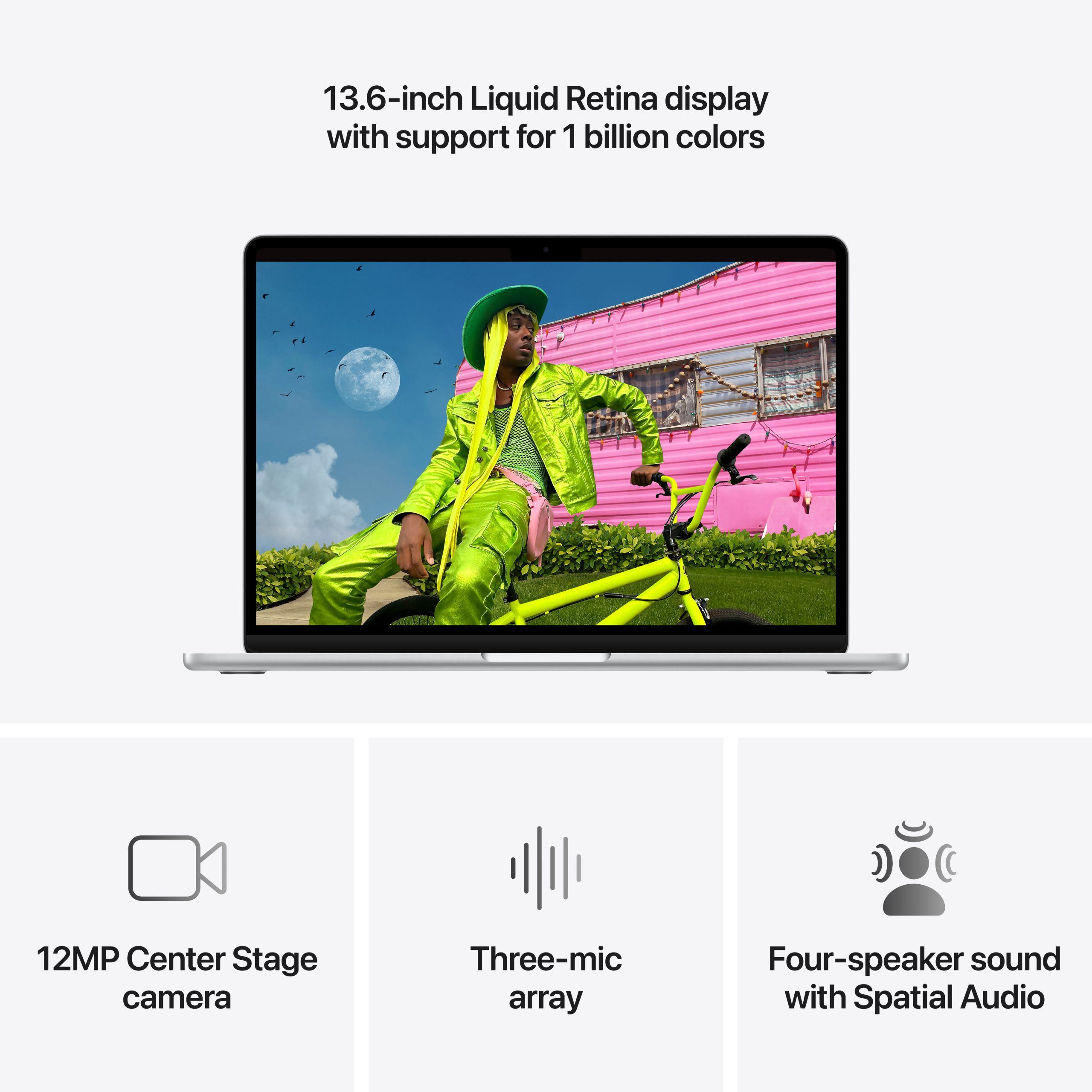 13-inch MacBook Air: Apple M5 chip with 10-core CPU and 10-core GPU, 16GB, 1TB SSD - Silver - Image 5