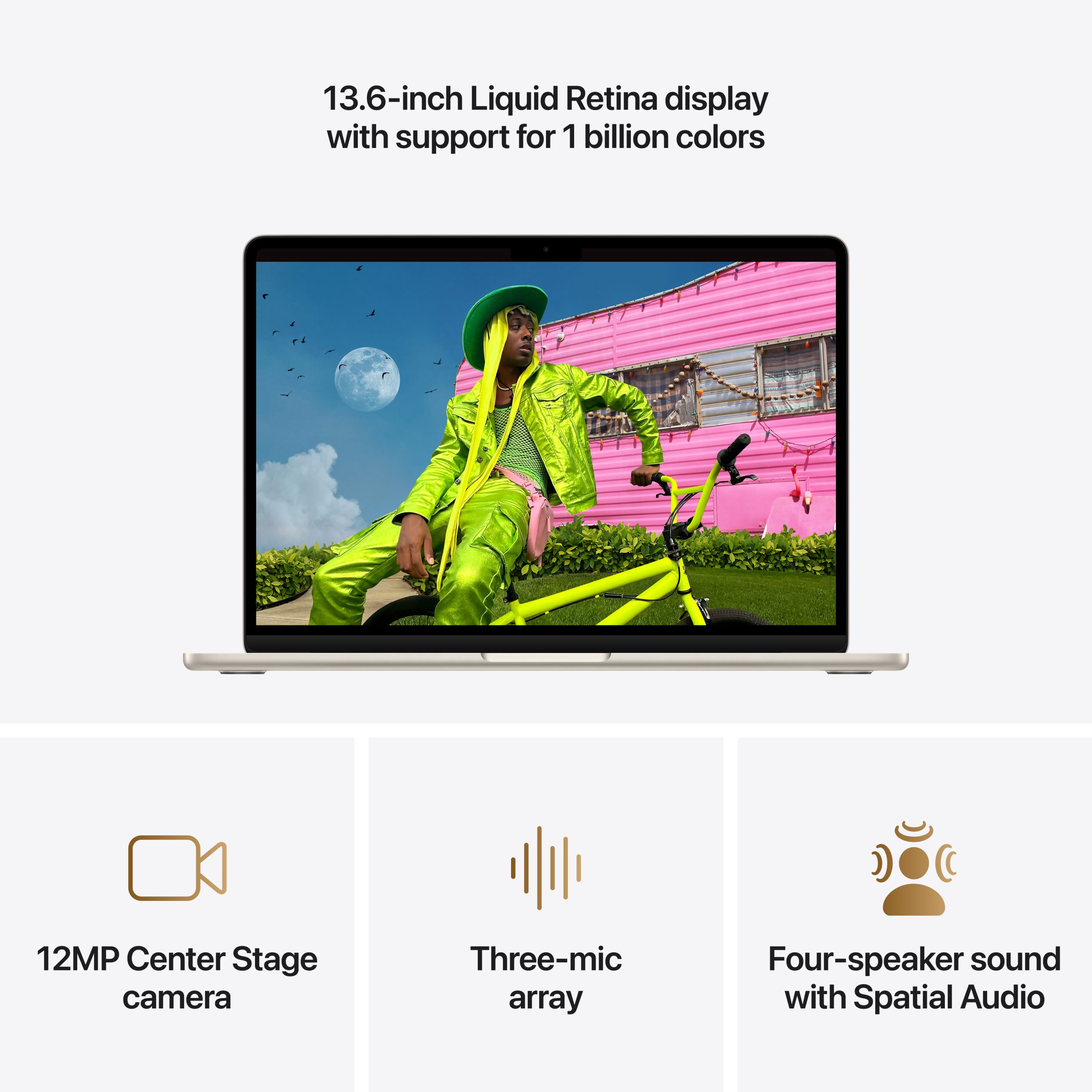 13-inch MacBook Air: Apple M5 chip with 10-core CPU and 10-core GPU, 24GB, 1TB SSD - Starlight - Image 5