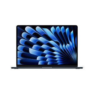 Midnight 15-inch MacBook Air with M5 chip, on white background available at Macpoint Technologies