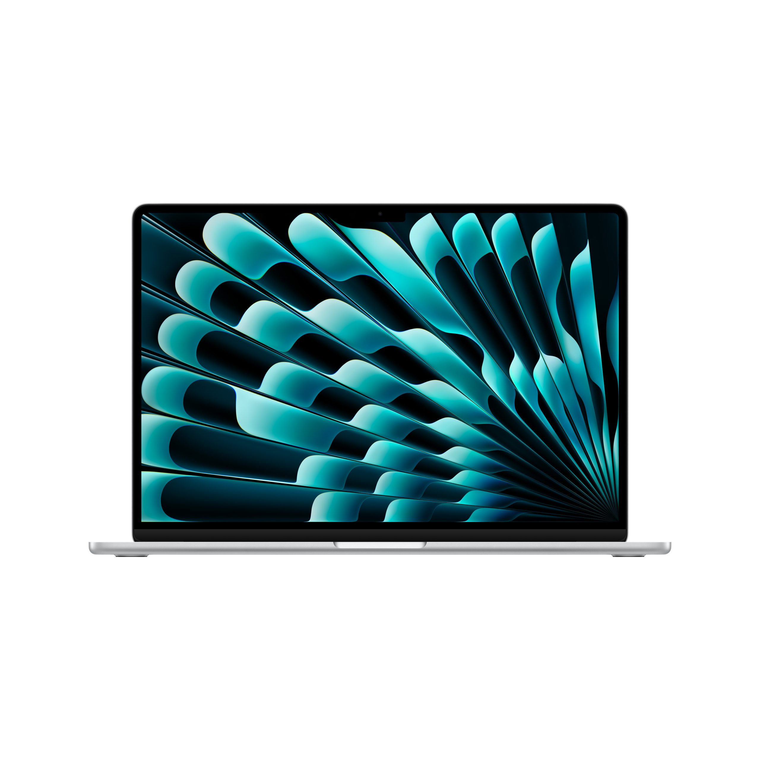 Silver 15-inch MacBook Air with M5 chip, on white background available at Macpoint Technologies